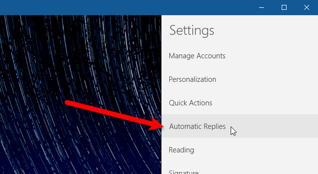 Cara Mengatur Balasan Di Luar Kantor di Windows 10 Mail
