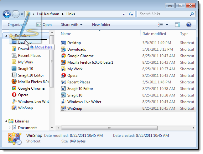 Cara Menambahkan Kegunaan ke Daftar Favorit Windows 7 Explorer
