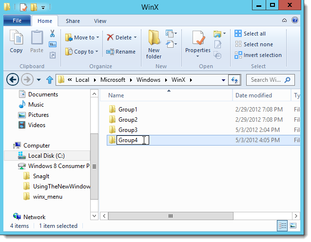Cara Menambahkan Item ke Menu Win+X Baru di Windows 8