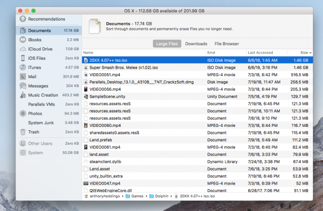 Cara Menemukan dan Menghapus File Besar di Mac Anda
