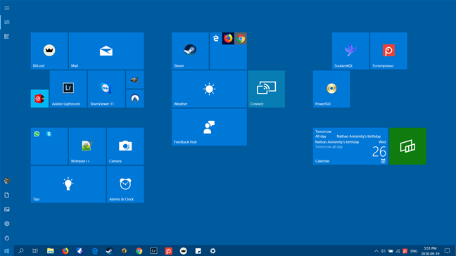 Cara Mengaktifkan Layar Mulai Gaya Windows 8 di Windows 10