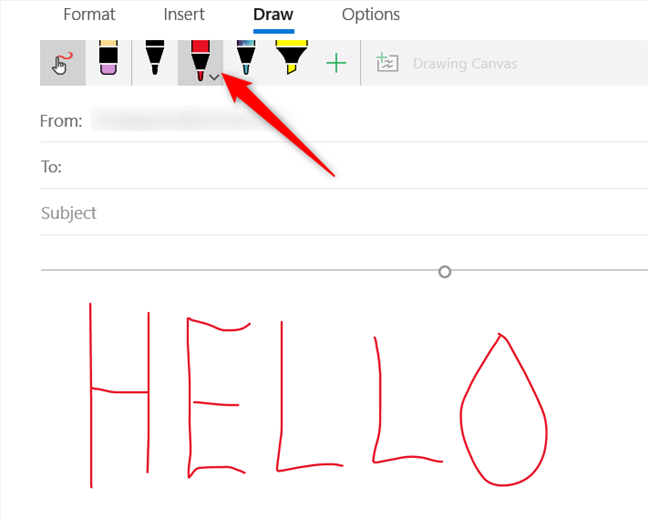 Cara Menggunakan Alat Menggambar di Windows 10 Mail