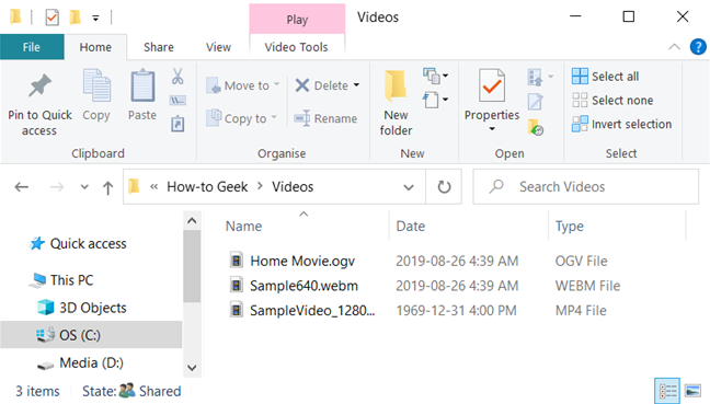 Buka File Explorer ke direktori dengan file atau folder yang ingin Anda ganti namanya.