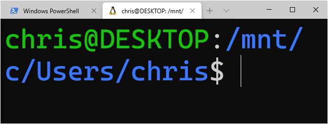 Diperbesar teks di Terminal Windows.