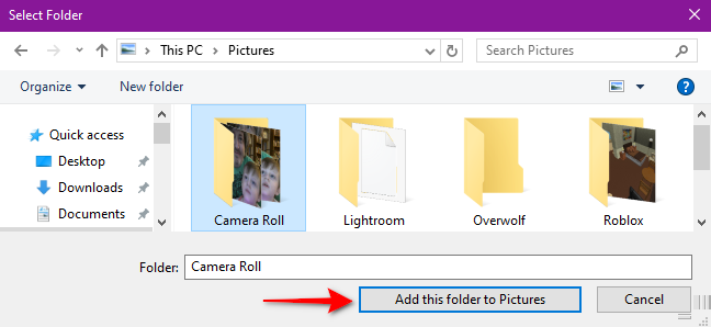 Tambahkan Folder ke Gambar