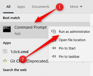 Kegunaan Command Prompt di pencarian windows