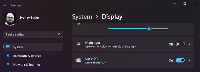 HDR Beralih Windows 11