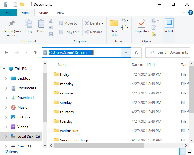 Beberapa Folder Baru dibuat menggunakan PowerShell