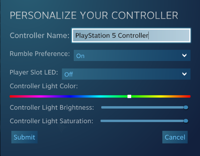 Personalisasi Pengontrol Anda di Steam