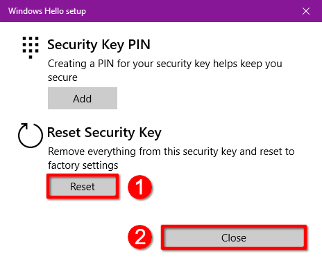 Windows 10 Atur Ulang Kunci Keamanan