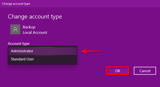 Windows 10 Ubah Jenis Akun Bagian 2