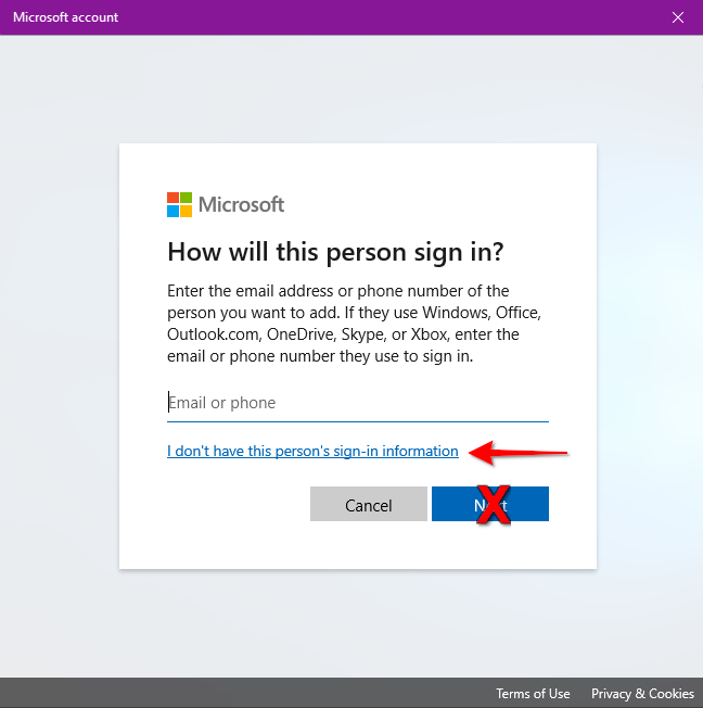 Windows 10 Tidak Memiliki Info Masuk