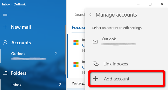 Kegunaan Windows Mail Tambahkan Akun