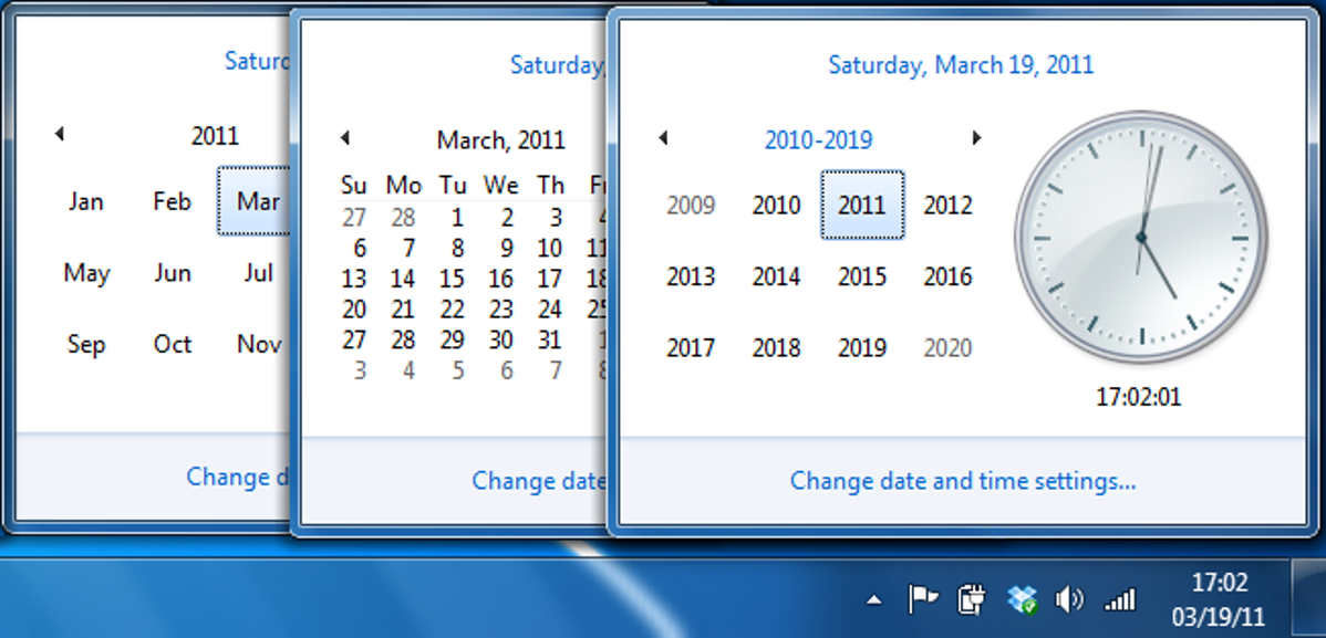 Cara Cepat Beralih ke Bulan atau Tahun yang Berbeda di Kalender Windows 7
