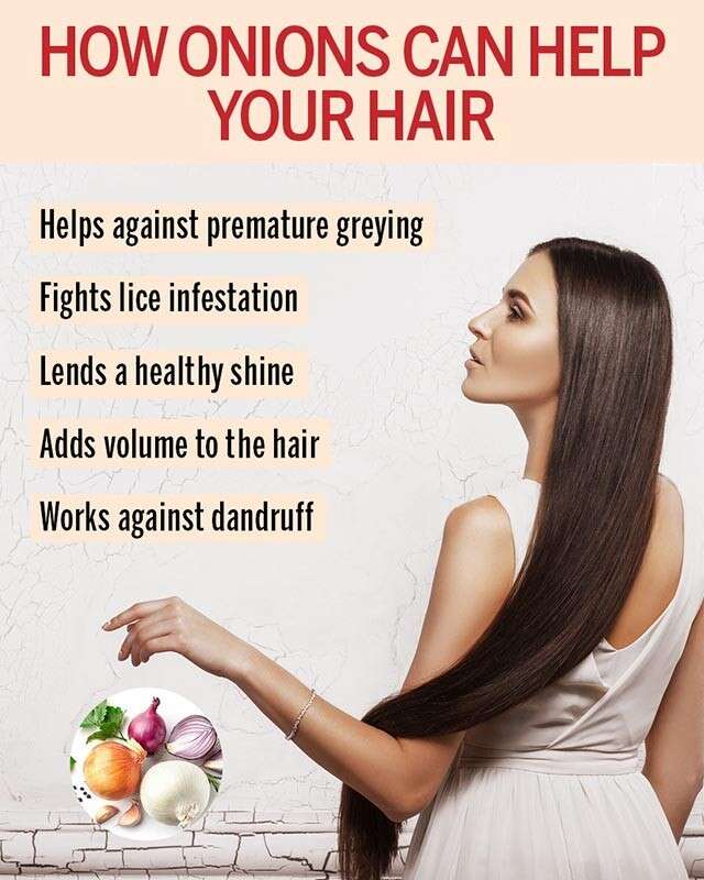 Manfaat Bawang Untuk Rambut Infografis