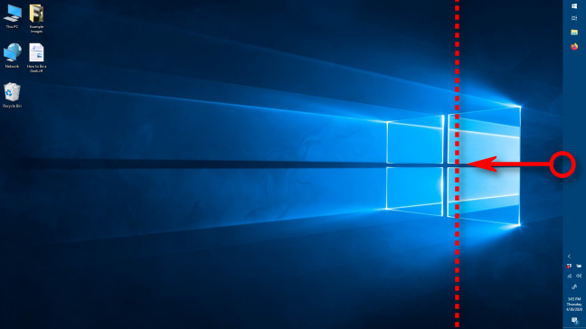 Mengubah lebar bilah tugas di Windows 10