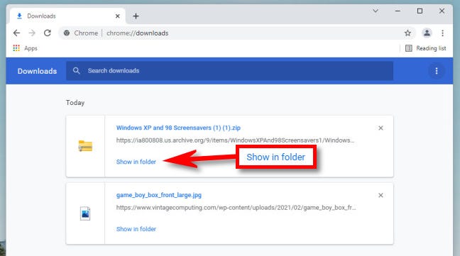 Klik "Show in Finder" di Mac atau "Show in Folder" di Windows atau Linux.