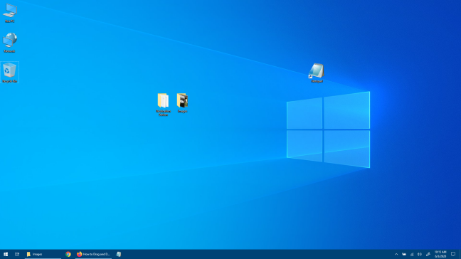Windows 10 Desktop tanpa Kegunaan Windows