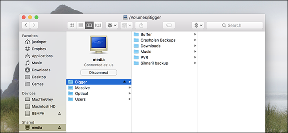 Pasang Windows Share di macOS dan Sambungkan Kembali saat Masuk