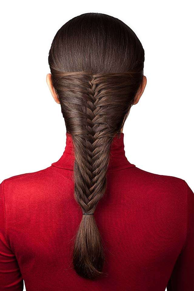 Fishtail Braid Hairstyle Untuk Rambut Medium
