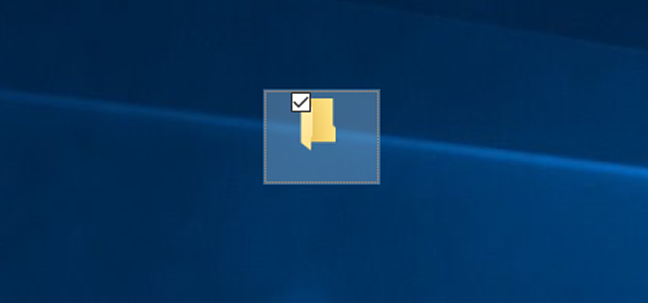 Folder tanpa nama di Windows 10.