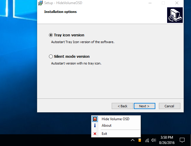 Cara Menyembunyikan Volume Pop-Up Display di Windows 8 dan 10
