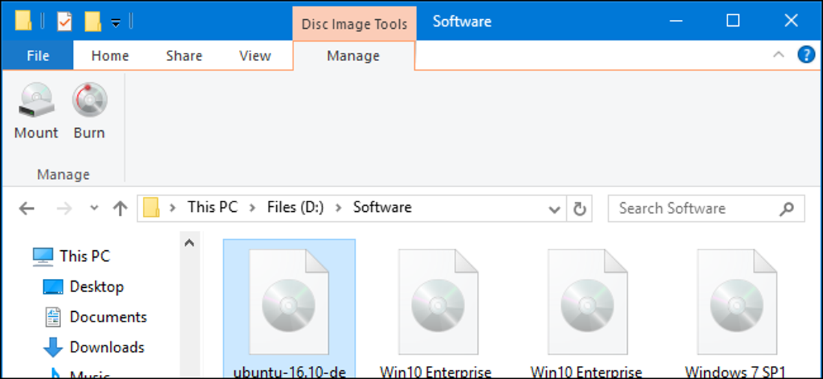 Cara Memasang gambar ISO di Windows 7, 8, dan 10