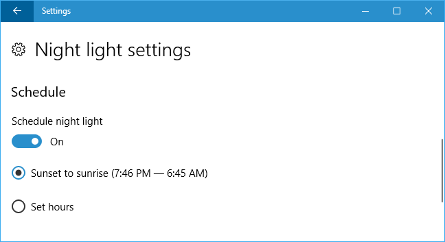 Cara Mengaktifkan Lampu Malam di Windows 10