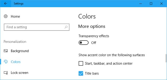 Cara Menonaktifkan Efek Transparansi Baru di Windows 10