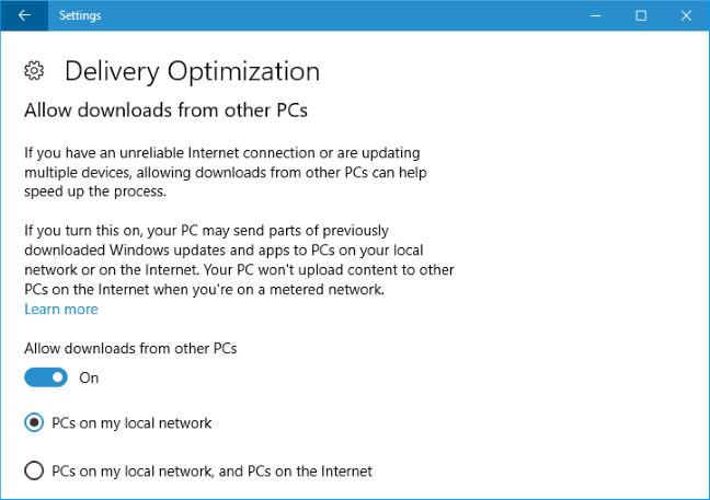 Cara Menghentikan Windows 10 Dari Mengunggah Pembaruan ke PC Lain Melalui Internet