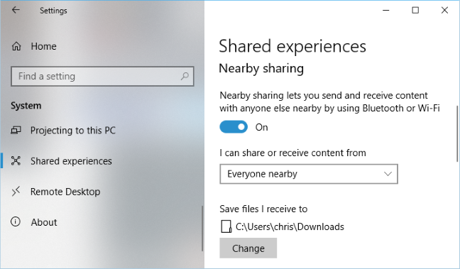 Cara Menggunakan Berbagi Terdekat di Windows 10