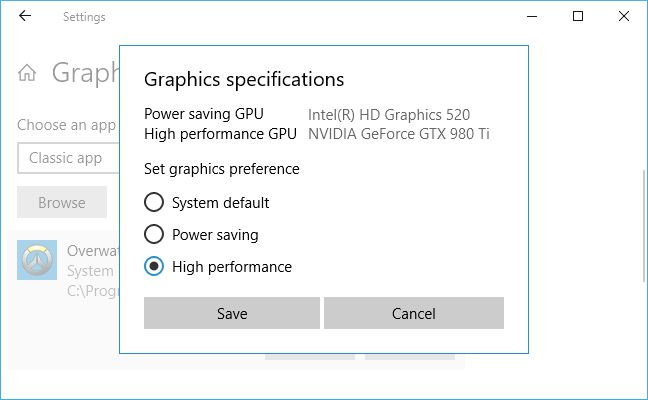 Cara Memilih GPU yang Digunakan Game di Windows 10