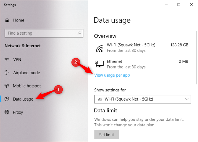 Cara Mengatur Ulang atau Menghapus Penggunaan Data di Windows 10