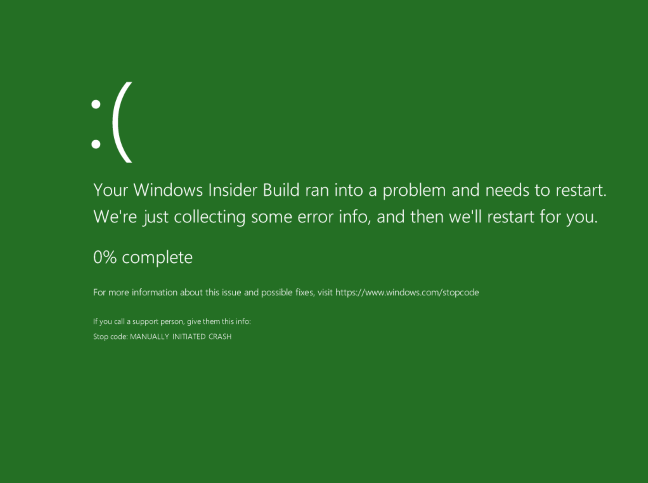 Tahukah Anda Windows 10 Memiliki Layar Hijau Kematian?