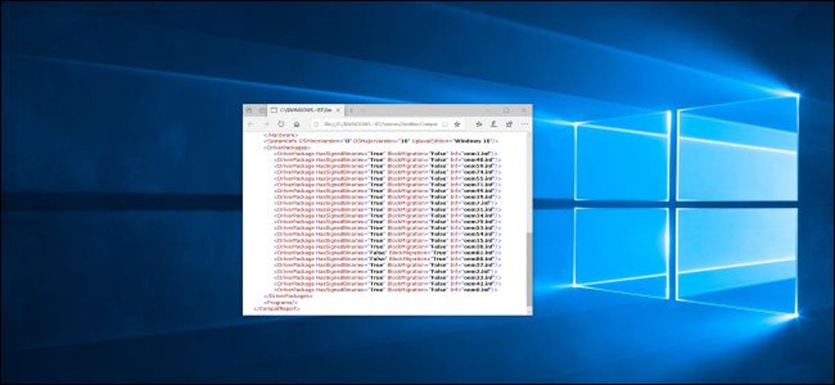 Log pesan kesalahan Pengaturan Windows 10 di desktop