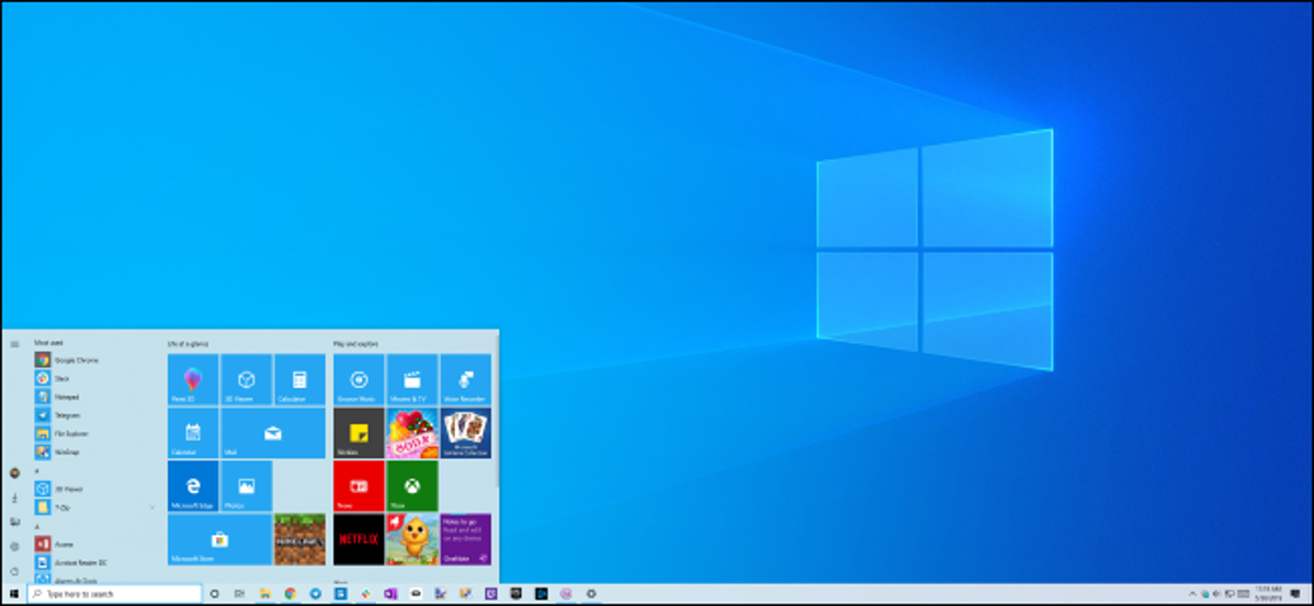 Tema ringan dan latar belakang desktop baru Windows 10