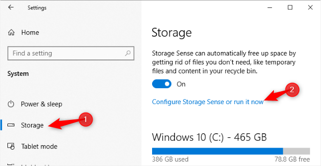 Jalankan Storage Sense sekarang di Pembaruan Windows 10 Mei 2019