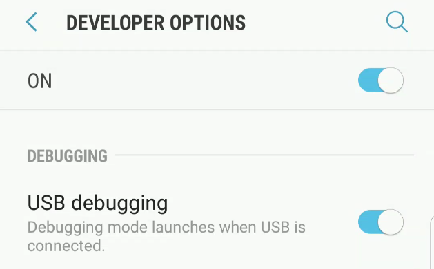 Mengaktifkan USB debugging di Android