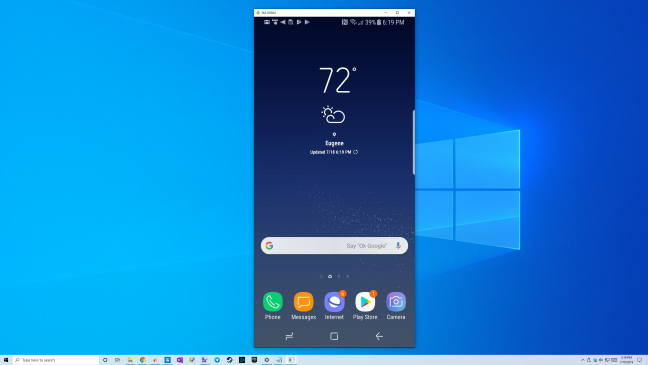 Mencerminkan layar ponsel Samsung Galaxy ke desktop Windows 10 melalui USB