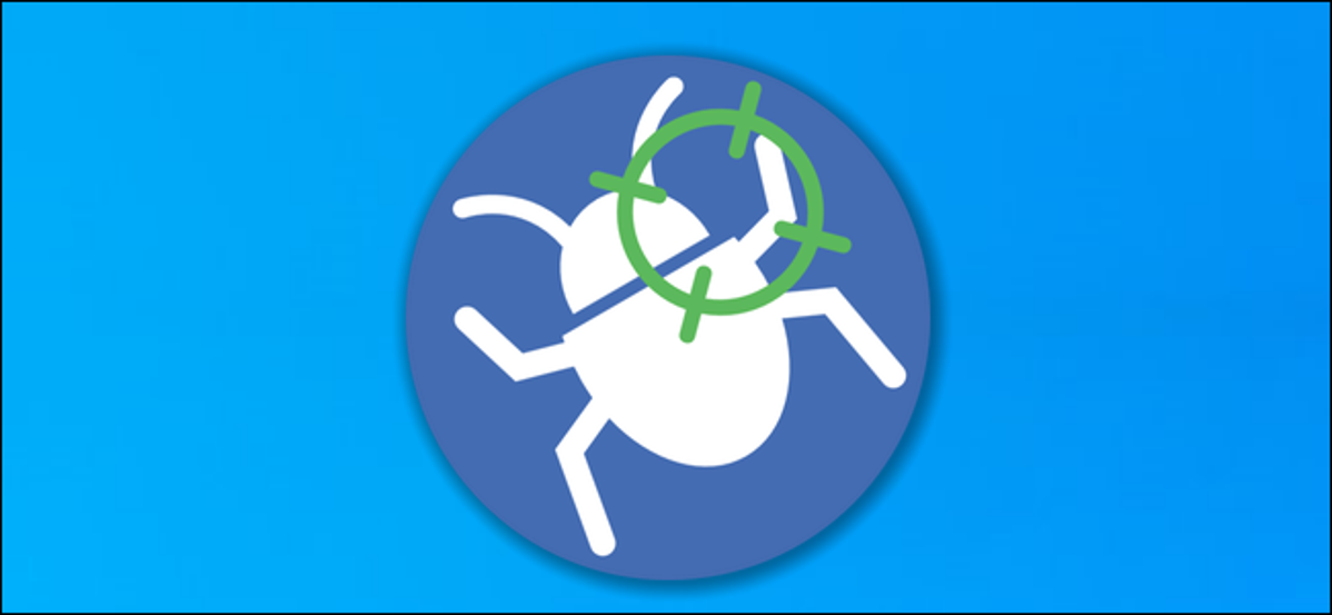 Logo AdwCleaner pada latar belakang desktop Windows 10