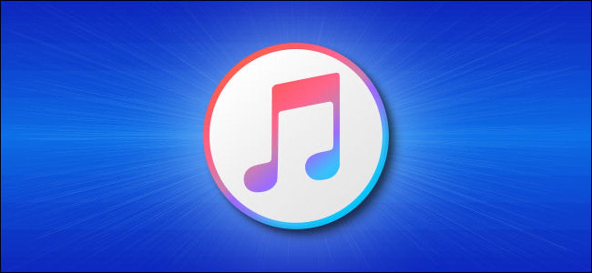 Logo iTunes dengan Latar Belakang Biru
