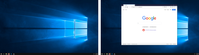 Jendela pindah antara display di Windows 10