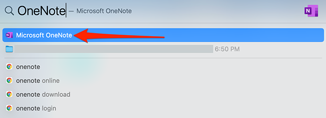 Luncurkan OneNote di Mac