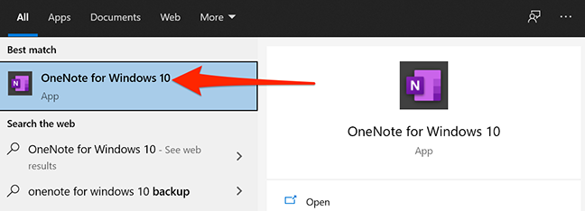 Akses OneNote untuk Windows 10