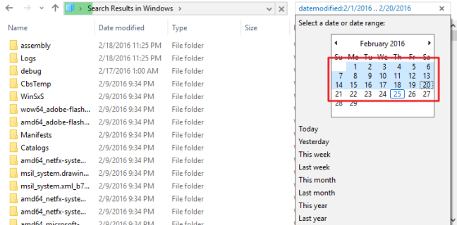 Cara Mencari File dari Rentang Tanggal Tertentu di Windows 8 dan 10