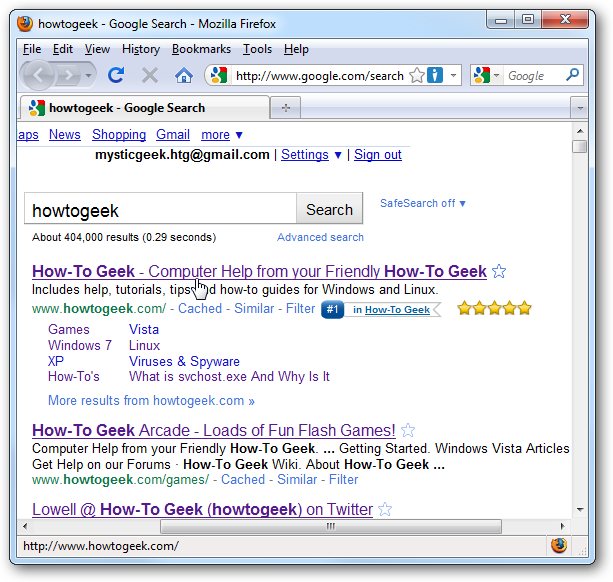 Cara Mencari di Internet dari Start Menu di Windows 7