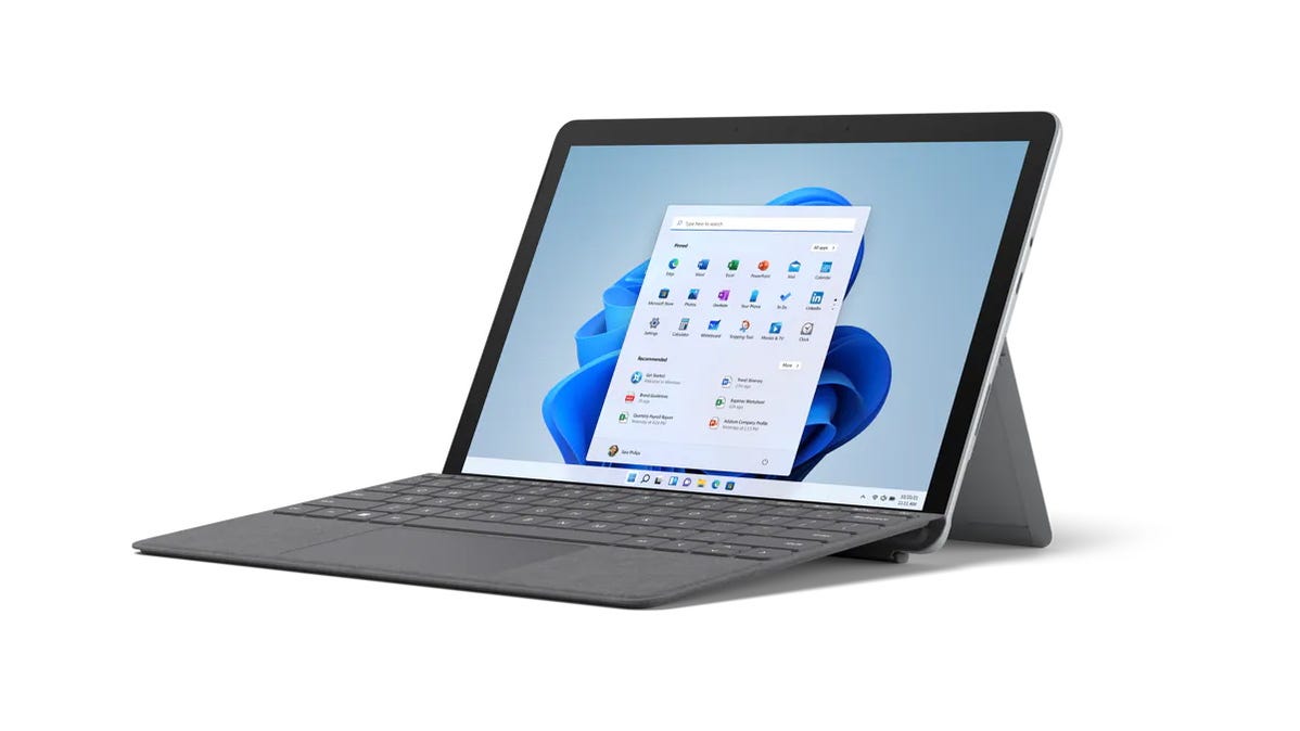 Surface Go 3, yang dikirimkan dalam Mode S
