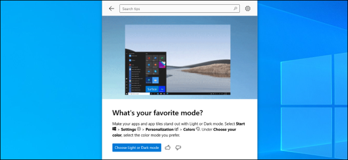 Kegunaan Tips menampilkan apa yang baru di Windows 10