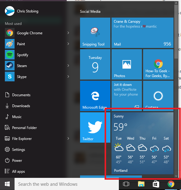 Cara Mengonfigurasi Aplikasi Cuaca Windows 10