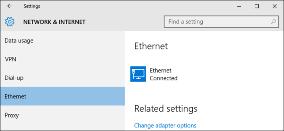Cara Mengatur Koneksi Ethernet sebagai Terukur di Windows 8 dan 10